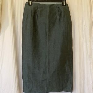 TSE linen/silk pencil skirt